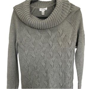 Calvin Klein Gray Cowlneck Sweater